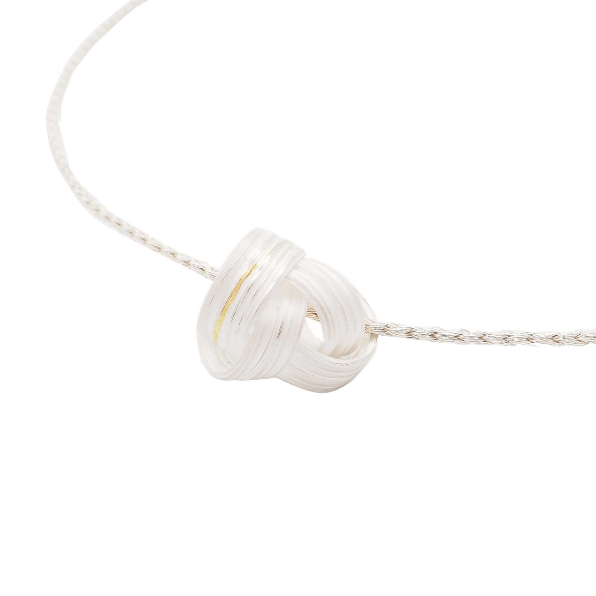 Spring Moon Pendant in Sterling Silver and 24ct Gold